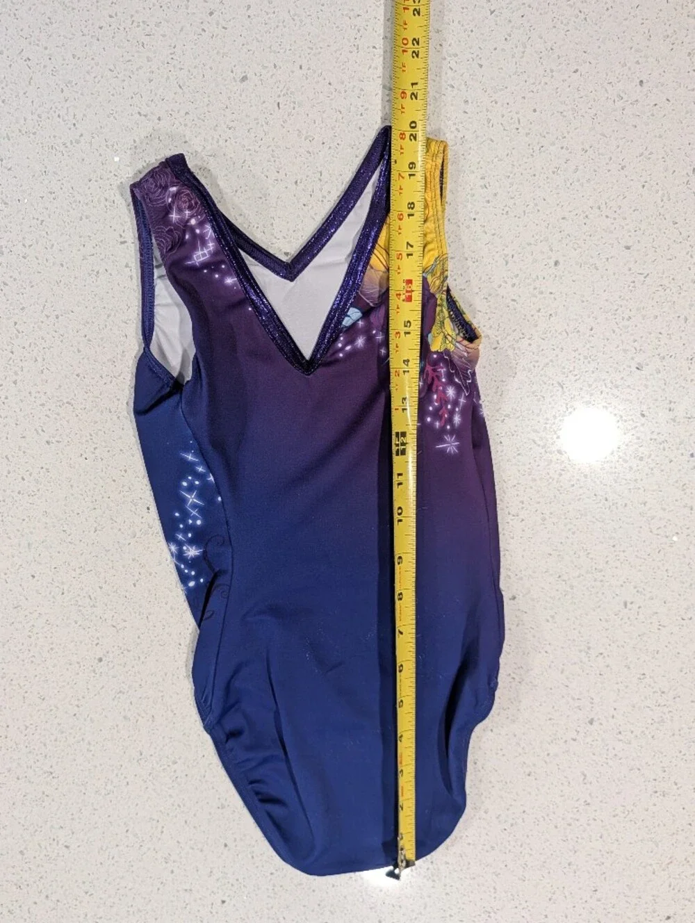 DISNEY GK Elite Gymnastics Dance Leotard Child CM Medium Princess Beauty & Beast